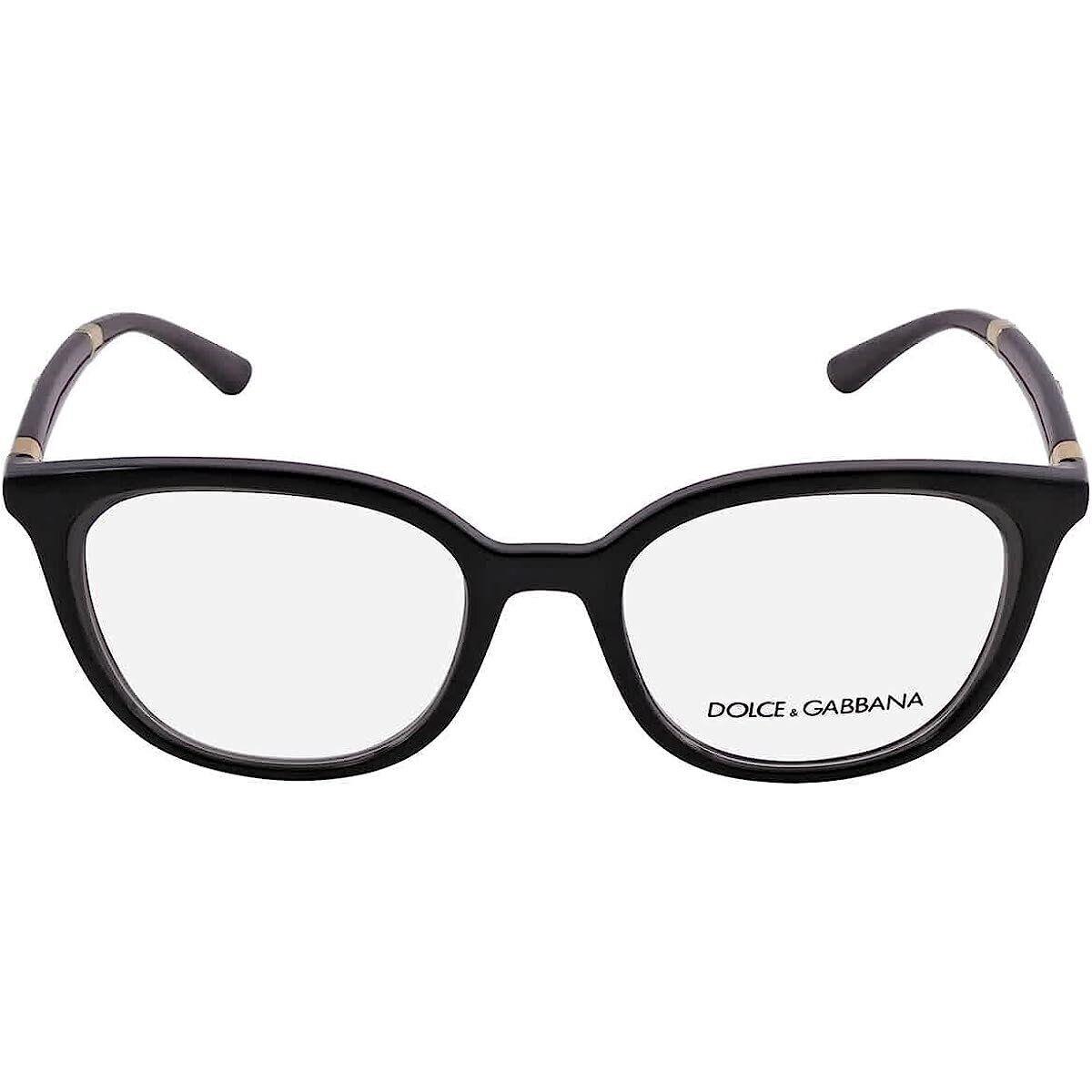 Eyeglasses Dolce Gabbana DG 5080 3246 Black/transparent Black 50mm