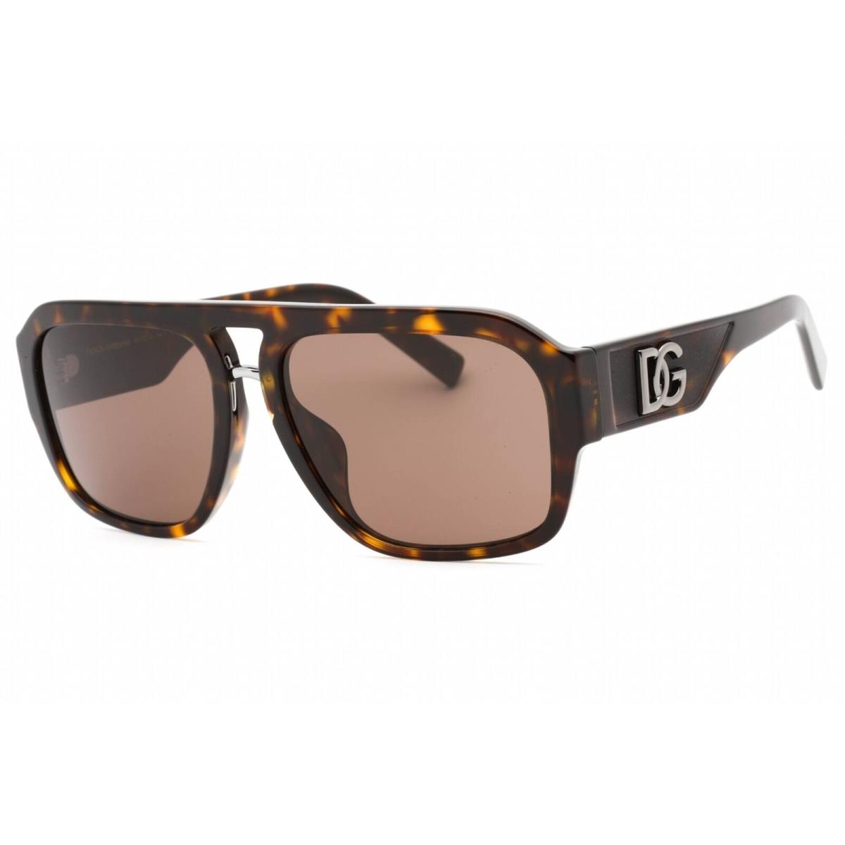 Dolce Gabbana Men`s Sunglasses Havana Frame Dark Brown Lens 0DG4403F 502/73