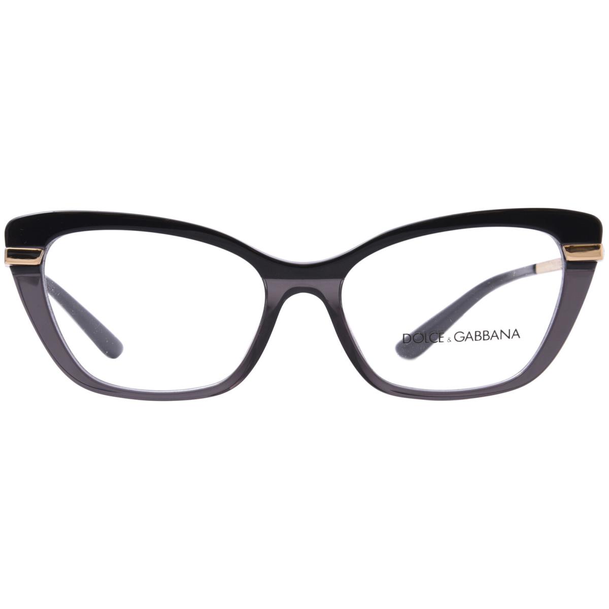 Dolce Gabbana DG3325 3246 Eyeglasses Women`s Black/trans. Black Full Rim 54mm