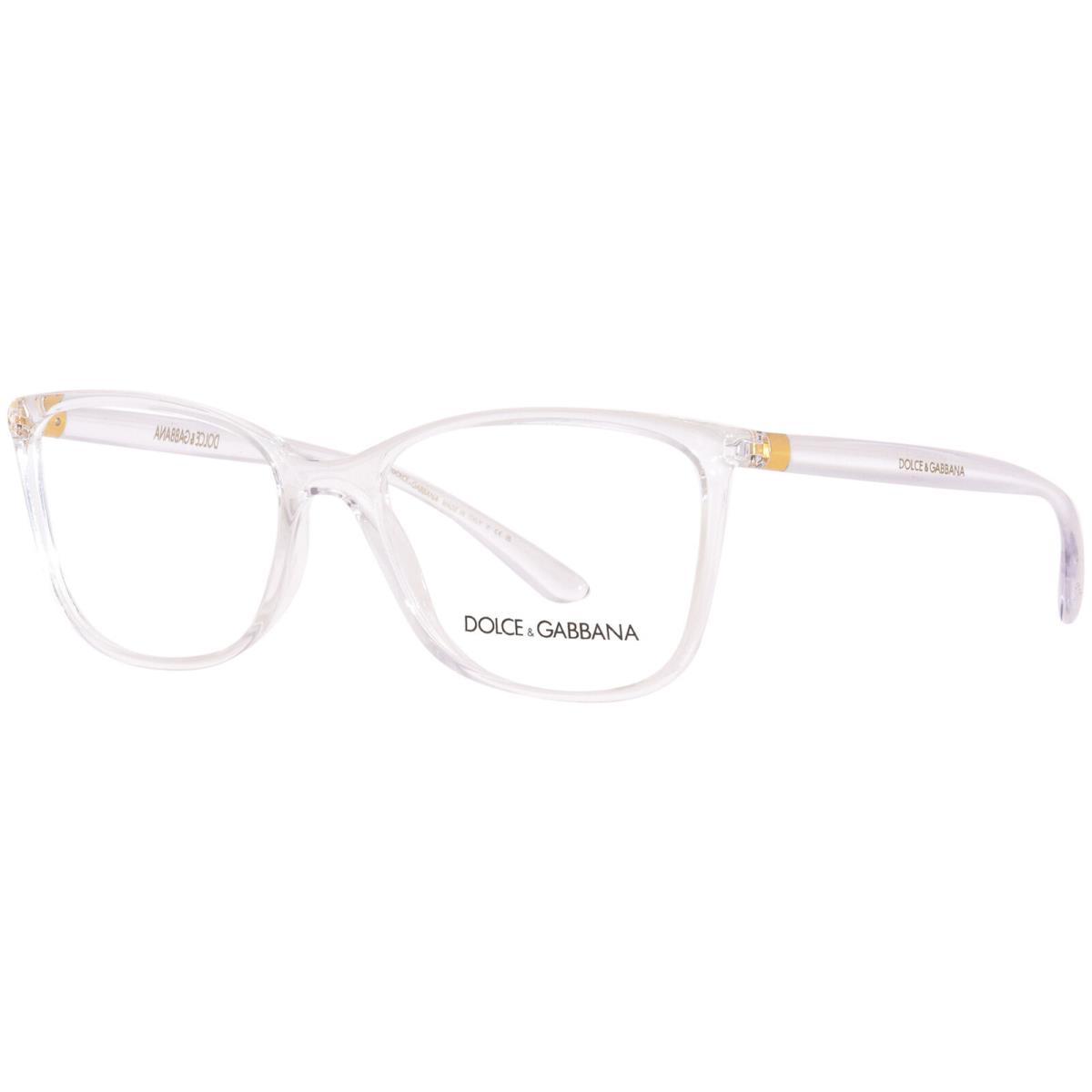 Dolce Gabbana DG5026 3133 Eyeglasses Frame Women`s Crystal Clear Full Rim 54mm