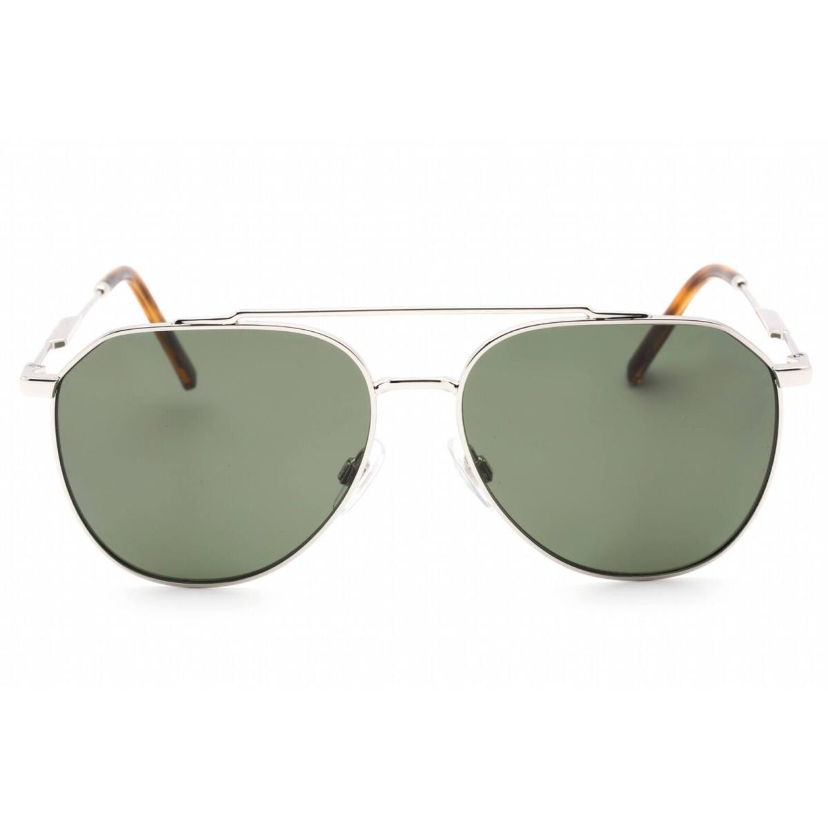 Dolce Gabbana Men`s Sunglasses Cat Eye Dark Green Polarized Lens 0DG2296 05/9A