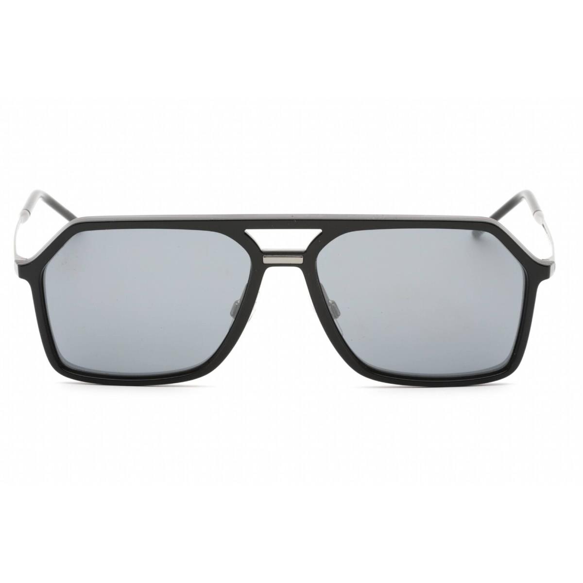 Dolce Gabbana Men`s Sunglasses Black/gunmetal Rectangular Frame 0DG6196 501/6G