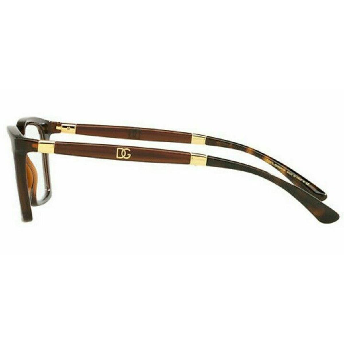 Dolce Gabbana DG5081-3185-50 Transparent Brown Havana Eyeglasses