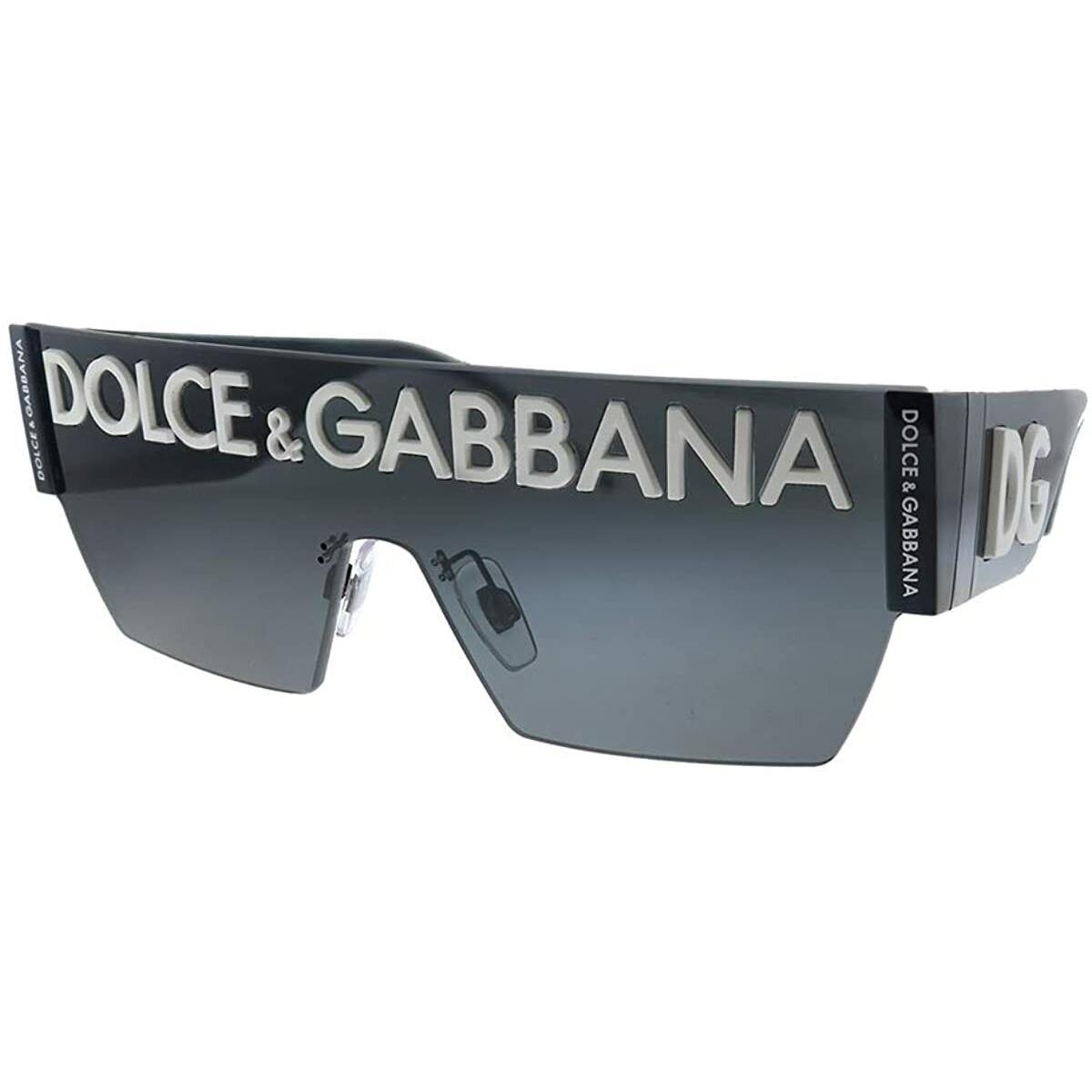 Dolce Gabbana Sunglasses DG2233 01-87 43mm Black / Dark Grey Lens