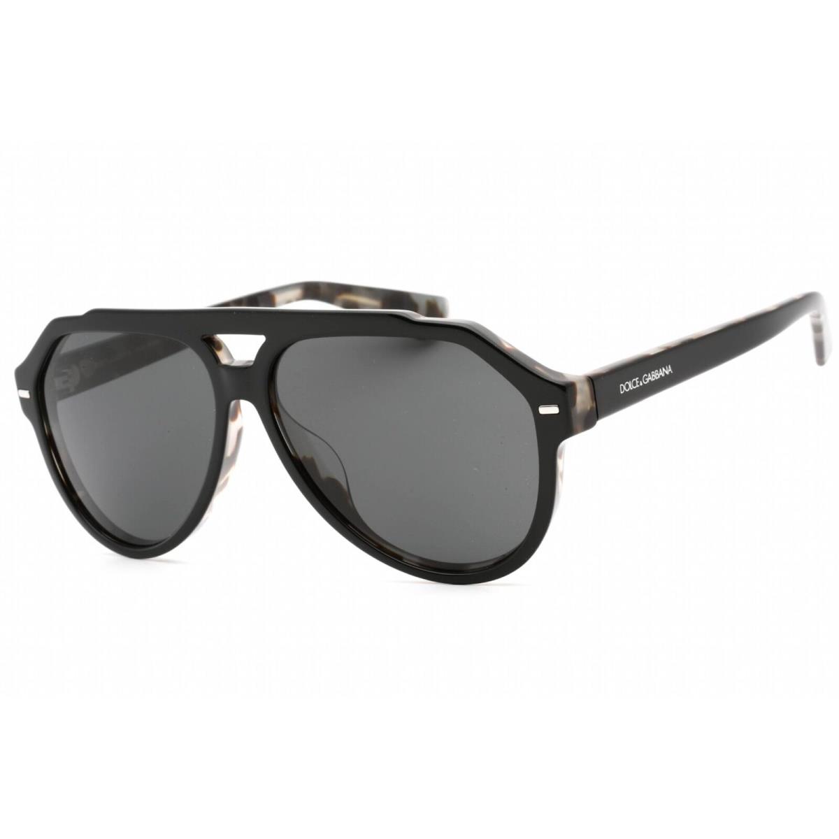 Dolce Gabbana Men`s Sunglasses Black On Grey Tortoise 0DG4452F 340387