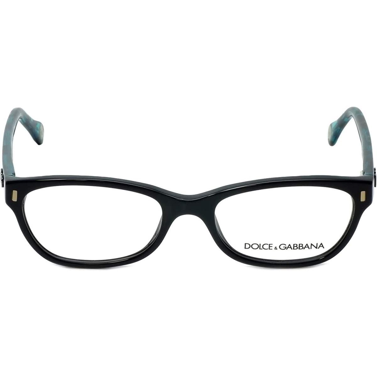 Dolce Gabbana D G DD 1205 Eyeglasses 1826 Black Demo Lens 50-17-135