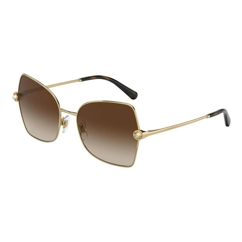 Dolce Gabbana DG2284B-0213-57 Gold Sunglasses