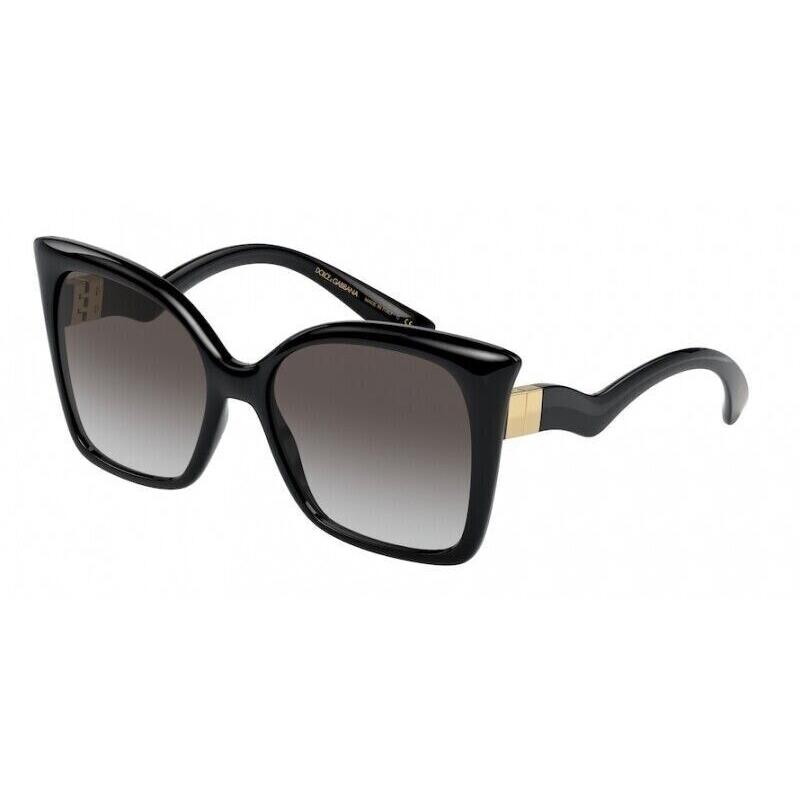 Dolce Gabbana DG6168 501/8G 56 Black/grey Black Shaded Sunglasses