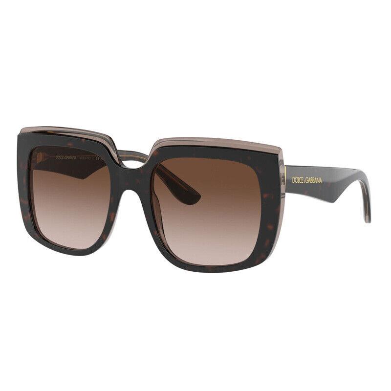 Dolce Gabbana DG4414F 502/13 Havana On Transparent Brown/brown Gradient