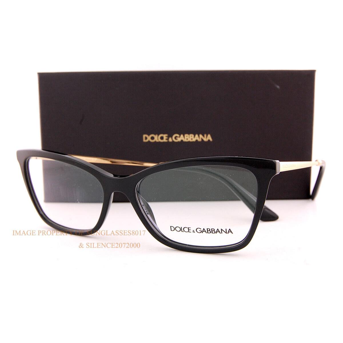 Dolce Gabbana Eyeglass Frames DG 3347 501 Black For Women 56mm