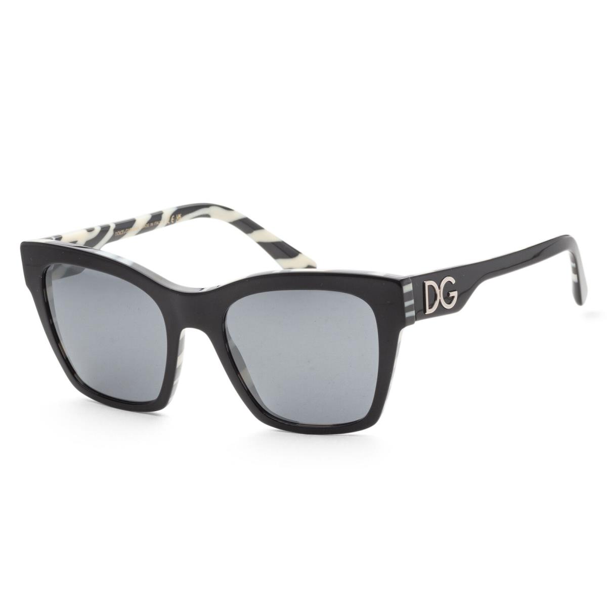 Dolce Gabbana Women`s 53mm Black On Zebra Sunglasses DG4384-33726G-53