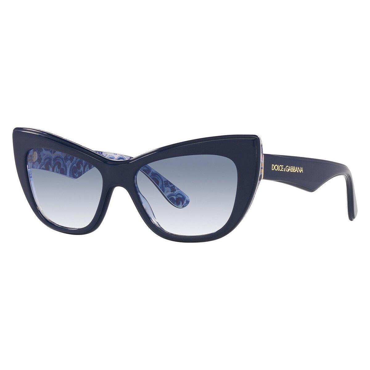 Dolce Gabbana Women`s 54mm Blue On Blue Maiolica Sunglasses DG4417-341419-54