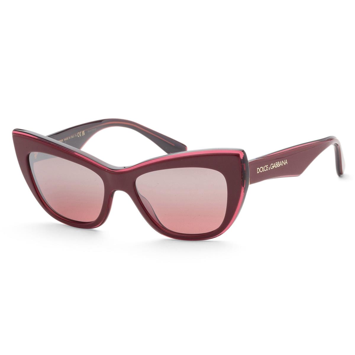 Dolce Gabbana Women`s 54mm Transparent Bordeaux Sunglasses DG4417-32477E-54