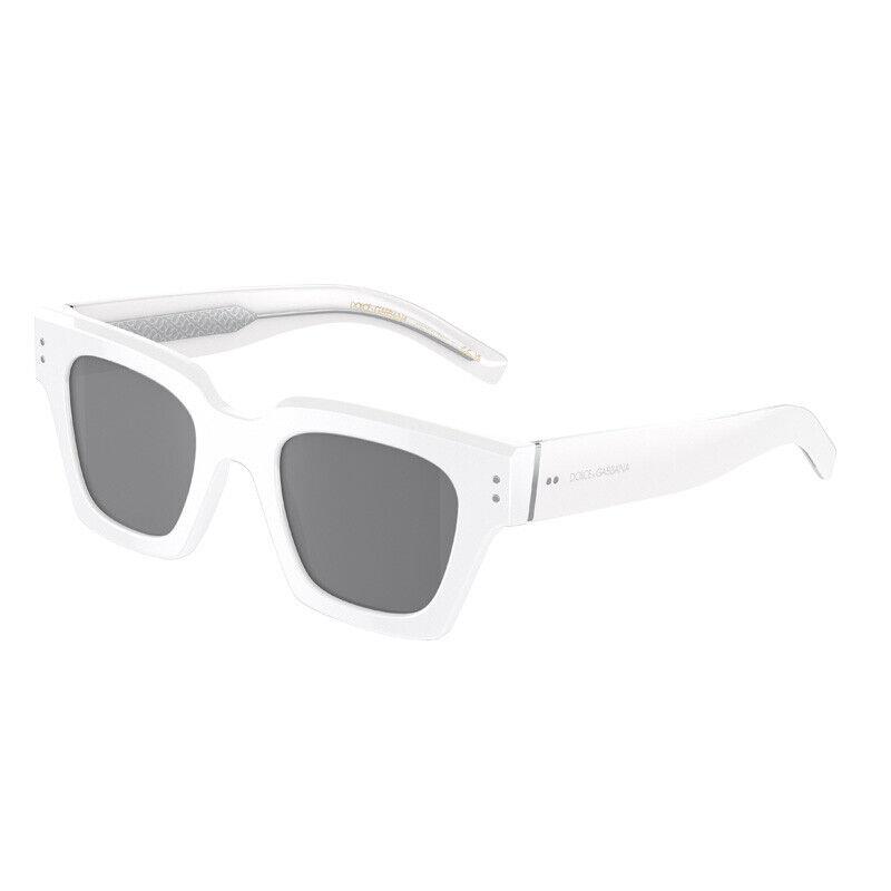 Dolce Gabbana DG4413 337440 White/grey Mirror Black 48-23-145 Sunglasses