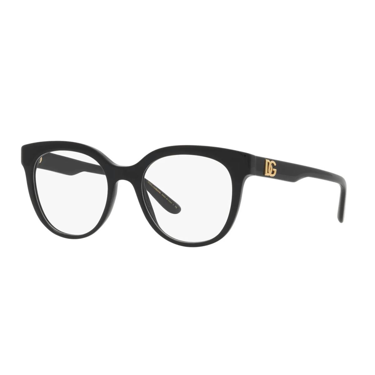 Dolce Gabbana Eyeglass Frames DG3353 501 49 Black For Unisex Optical Frame