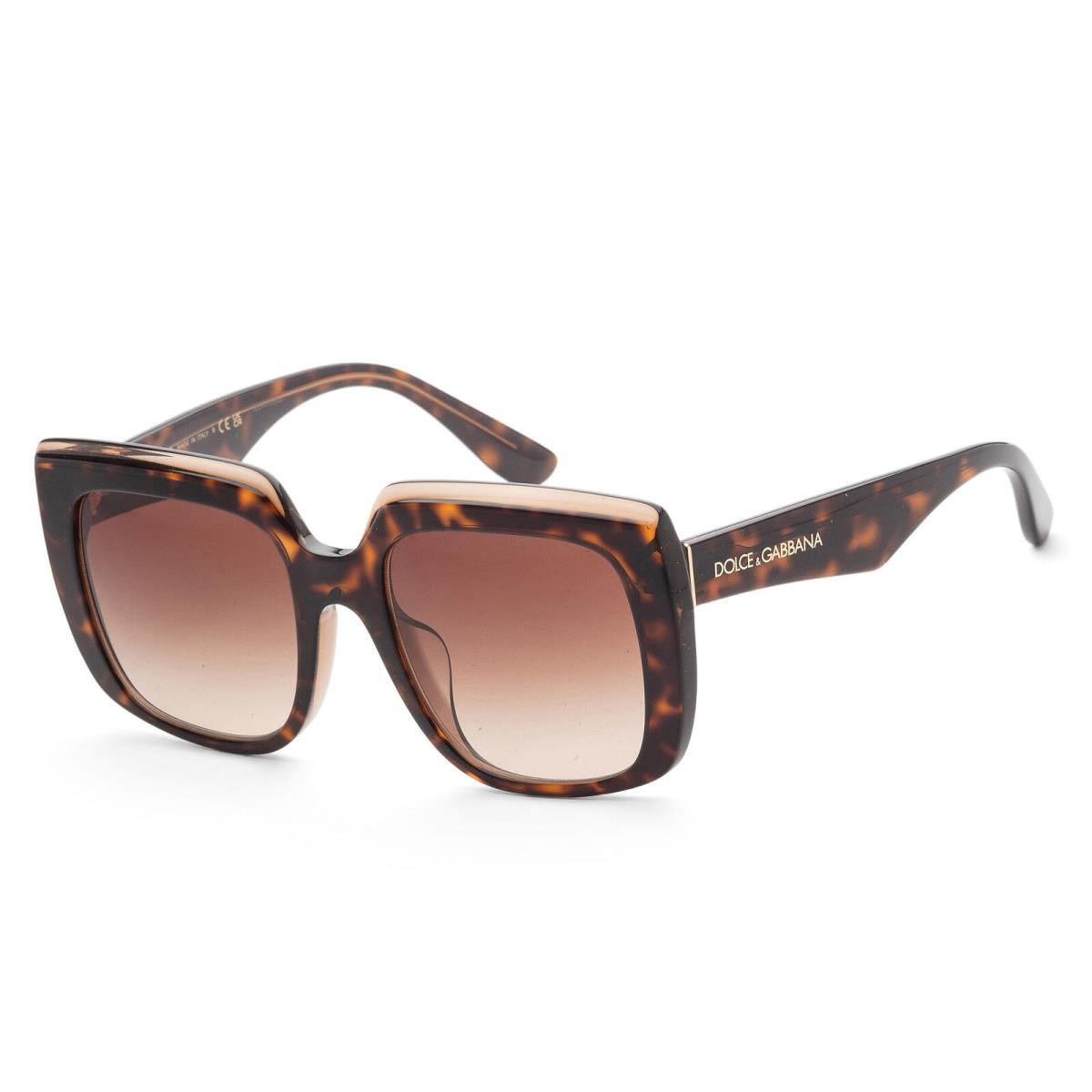 Dolce Gabbana Women`s 54mm Havana Tran. Brown Sunglasses DG4414F-502-13-54