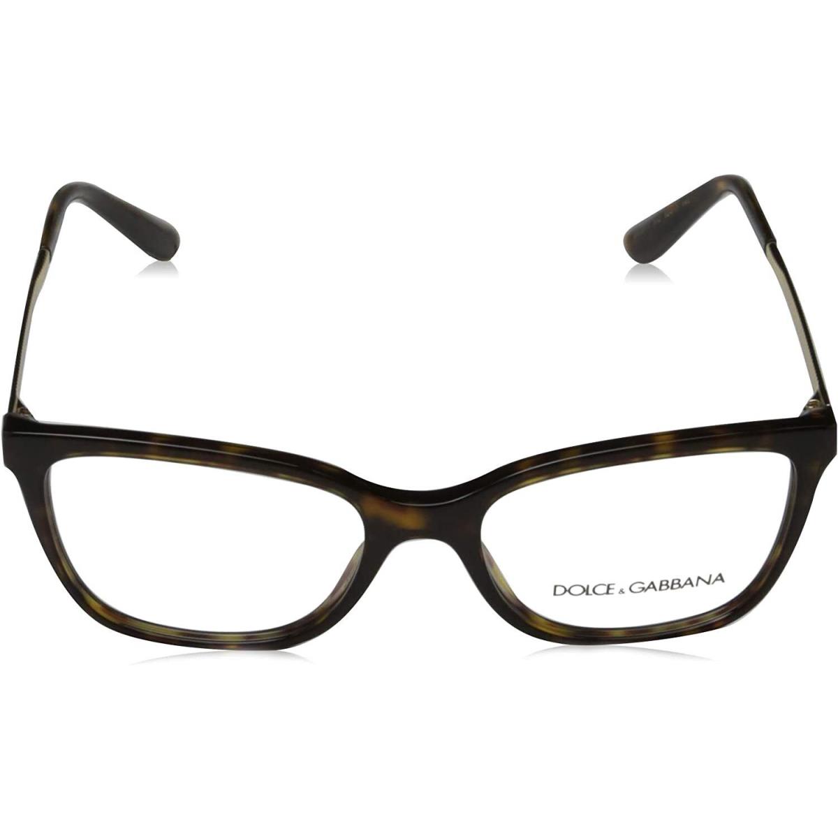 Dolce Gabbana Eyeglasses DG3317 502 54mm Havana / Demo Lens