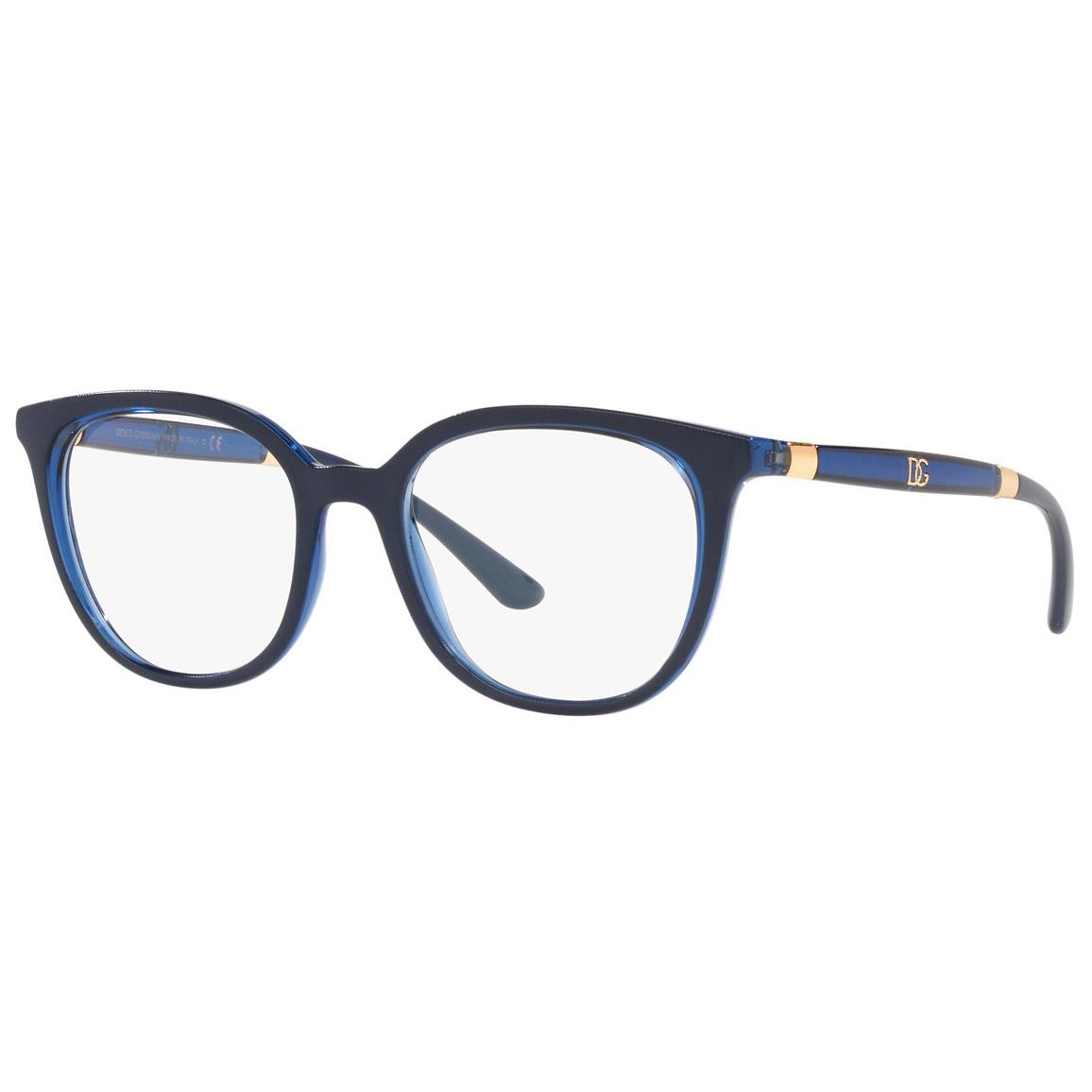 Dolce Gabbana DG5080 3324 50 Blue Eyeglasses Optical Frame