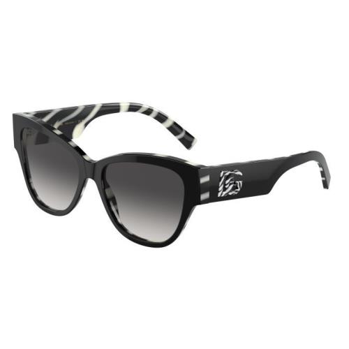 Dolce Gabbana Women`s 54mm Black On Zebra Sunglasses DG4449-3372-P-54