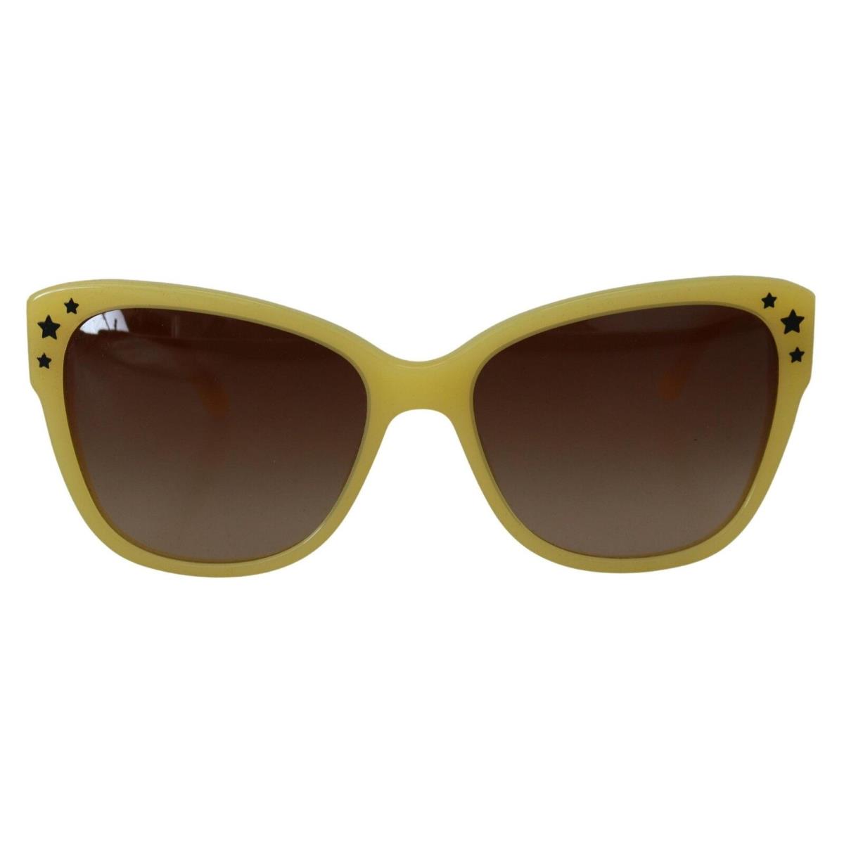 Dolce Gabbana Yellow Acetate Frame Stars Embellishment DG4124 Sunglasses