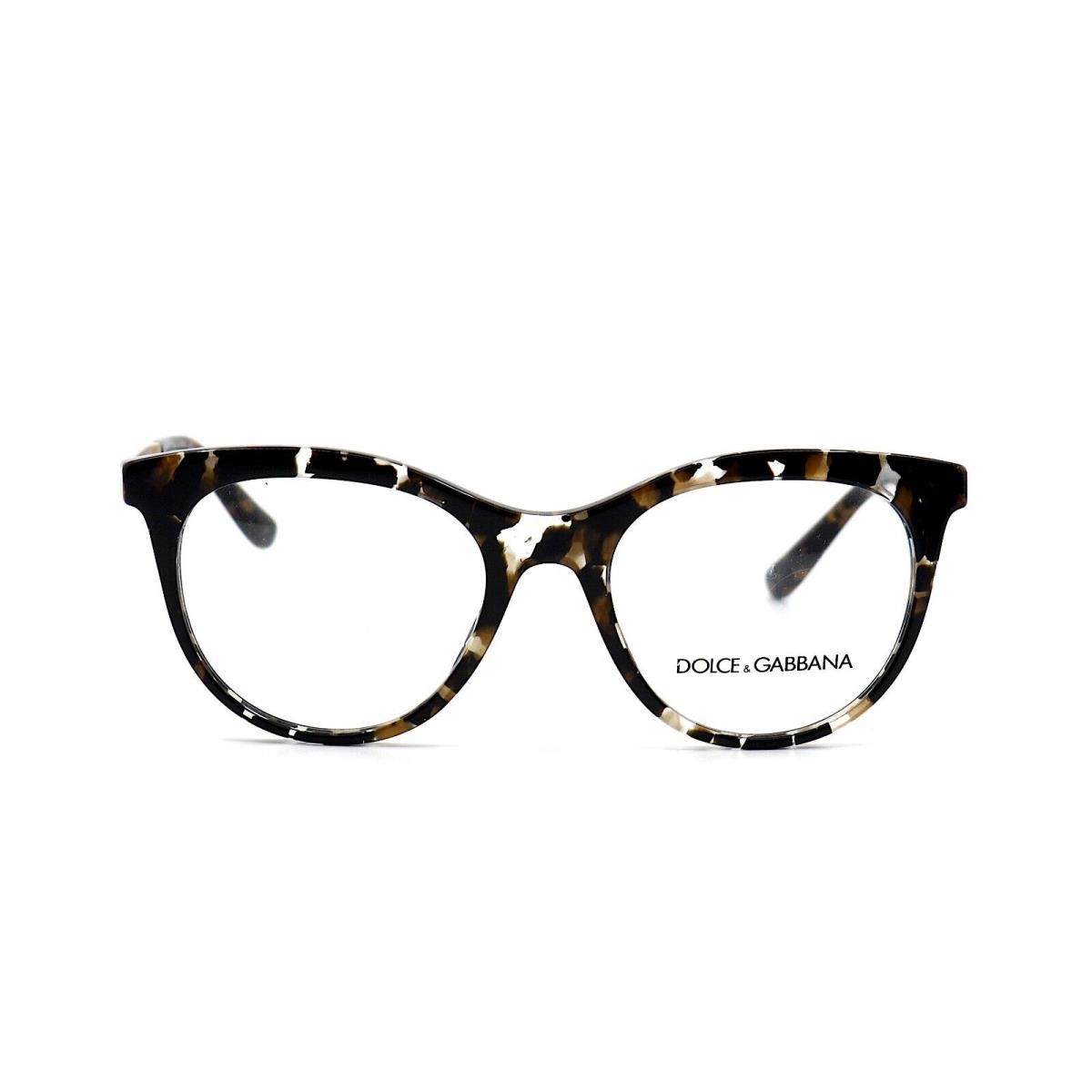 Dolce Gabbana DG3316 911 Black Havana Eyeglasses Frame