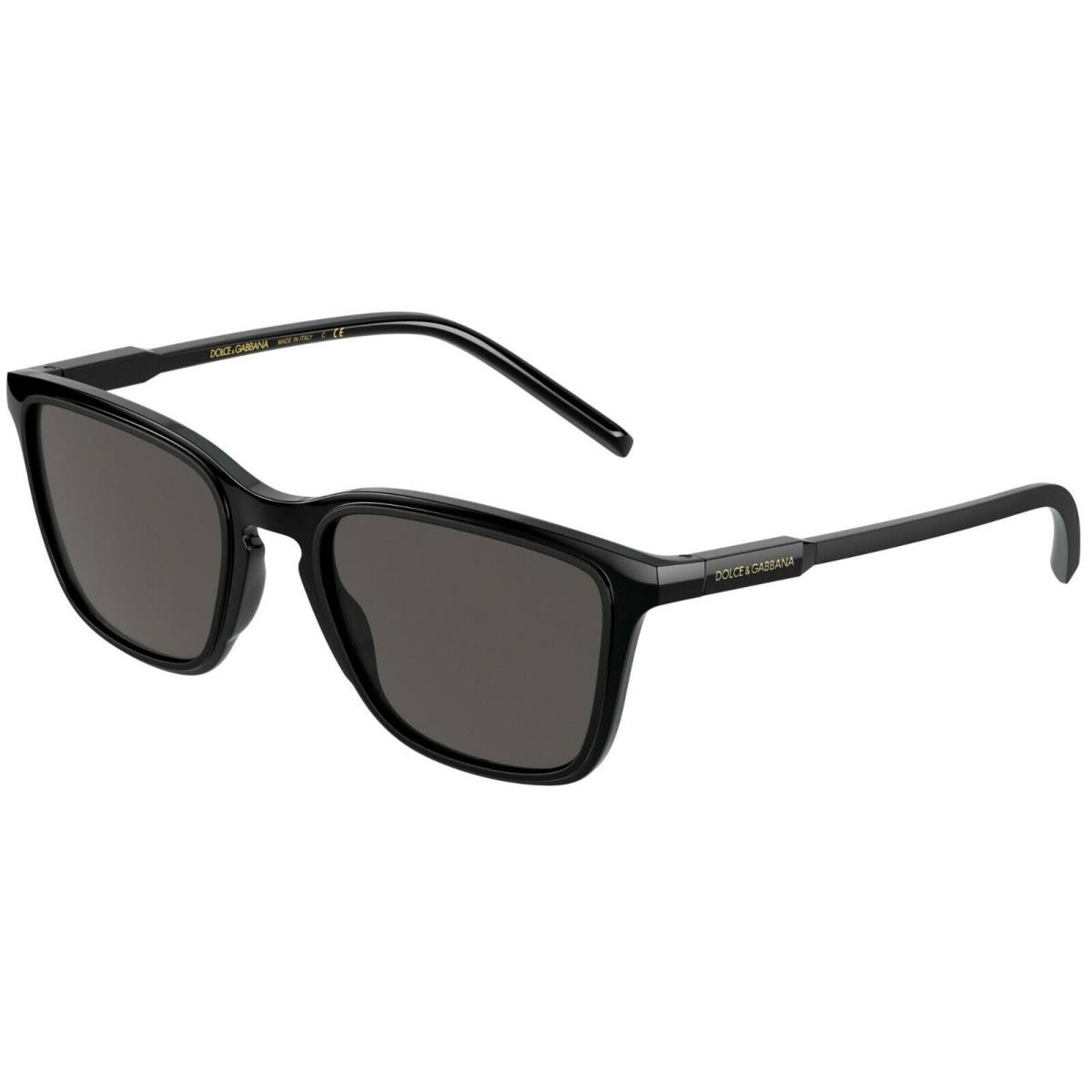 Dolce Gabbana Less IS Chic DG 6145 Shiny Black/grey 501/87 Sunglasses