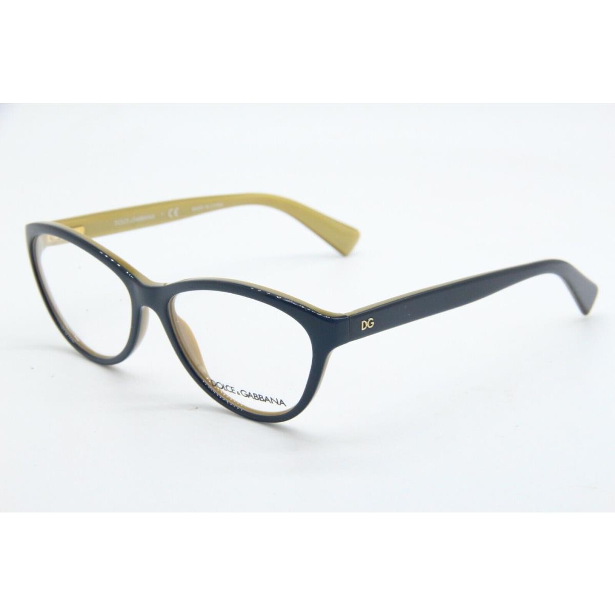 Dolce Gabbana DG 3232 2958 Gold Blue Eyeglasses 55-15