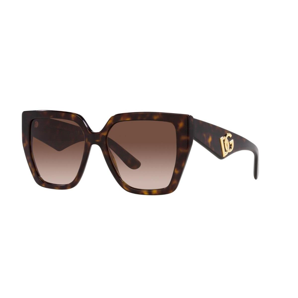 Dolce Gabbana DG 4438 Havana/brown Shaded 502/13 Sunglasses