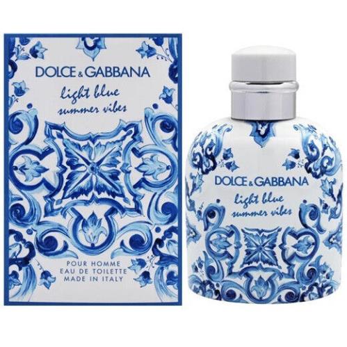 Light Blue Summer Vibes Dolce Gabbana Men 4.2 oz 125 ml Eau De Toilette Spray