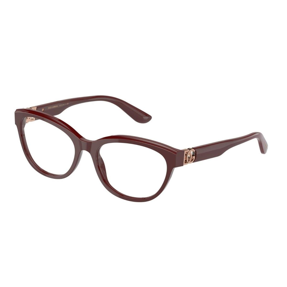 Dolce Gabbana DG 3342 Burgundy 3091 Eyeglasses