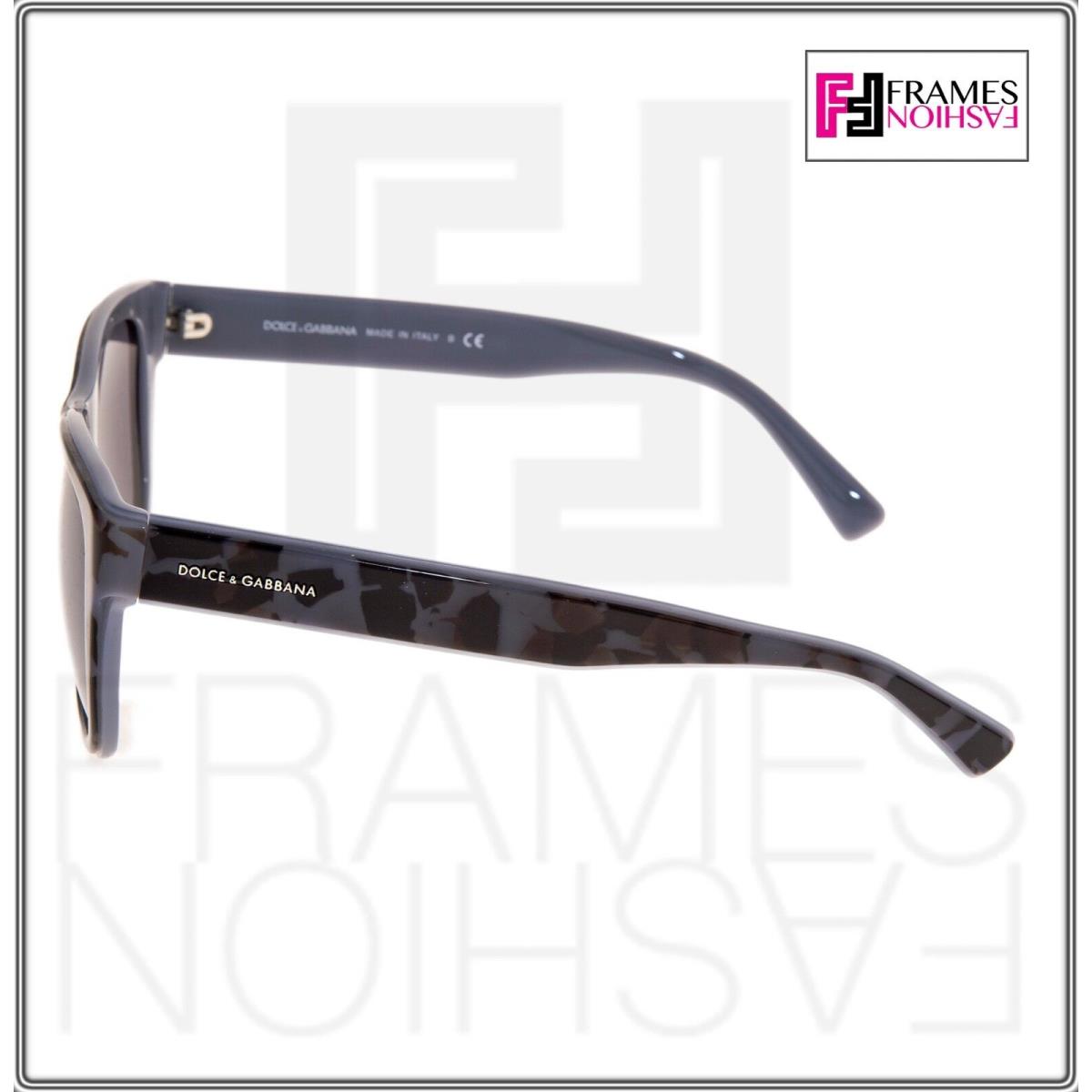 Dolce Gabbana Bond Street 4284 Black Grey Camo Frost Mirror DG4284 Sunglasses