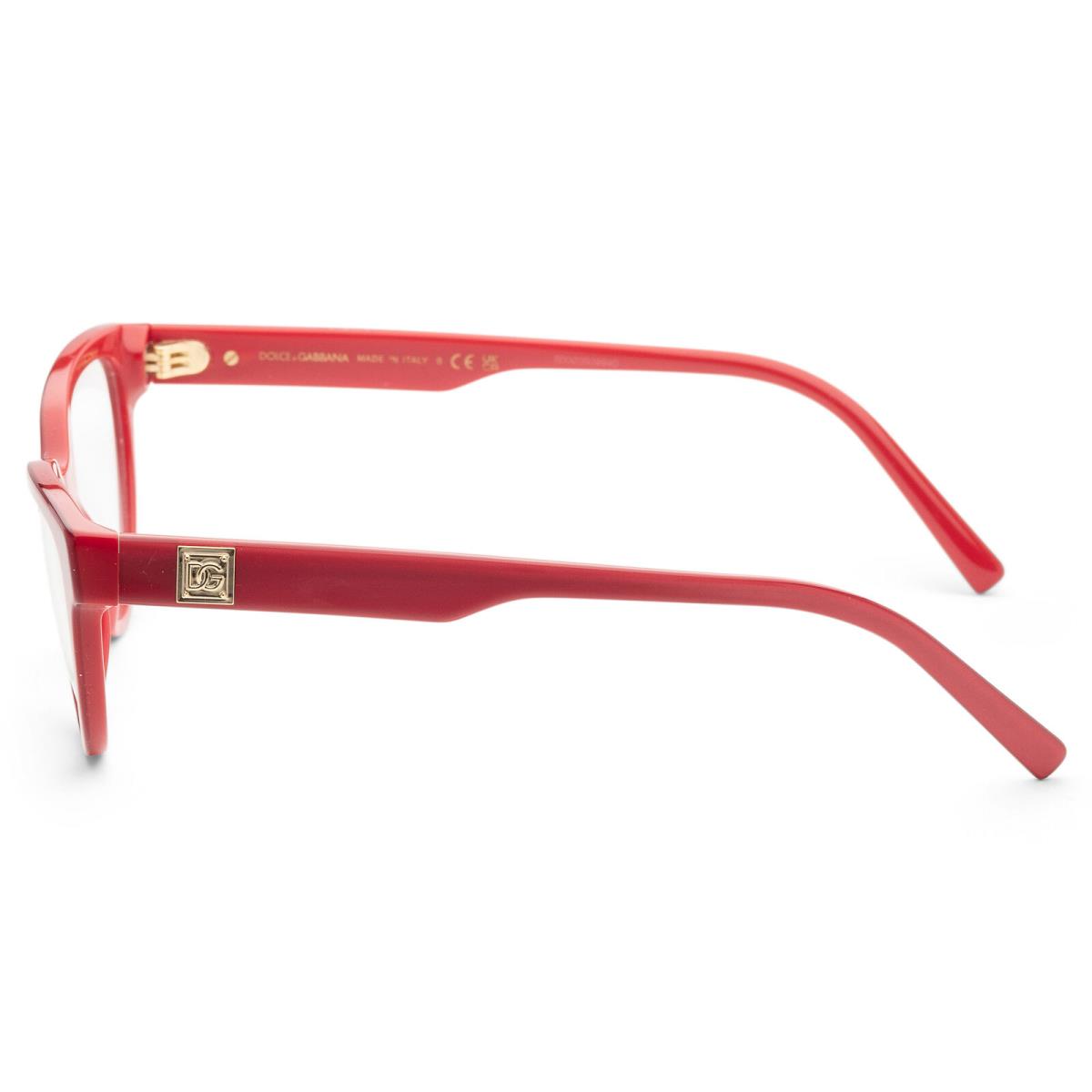 Dolce Gabbana Women`s Fashion DG3358-3377-53 53mm Metallic Red Opticals