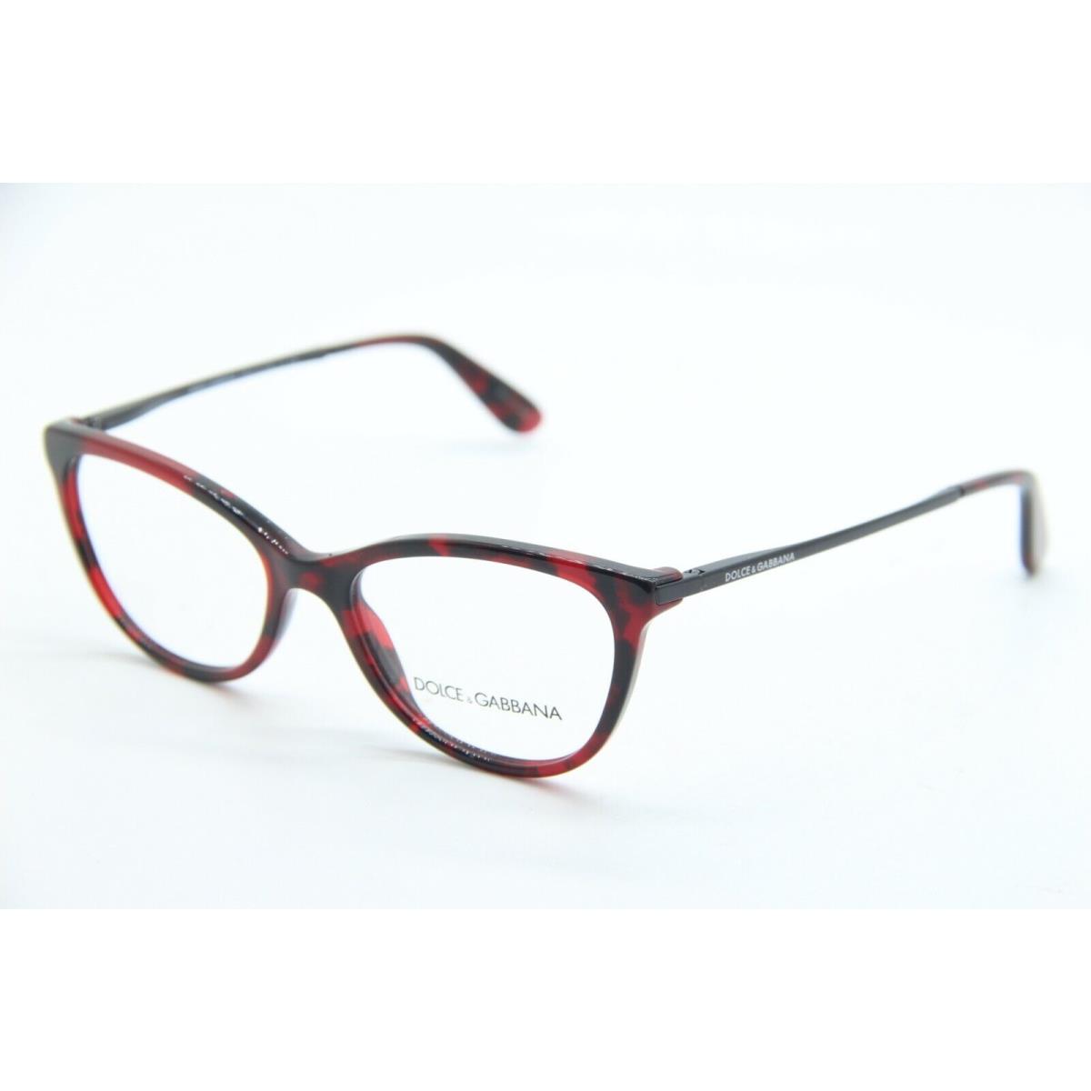 Dolce Gabbana DG 3258 2889 Havana Red Eyeglasses 52-17