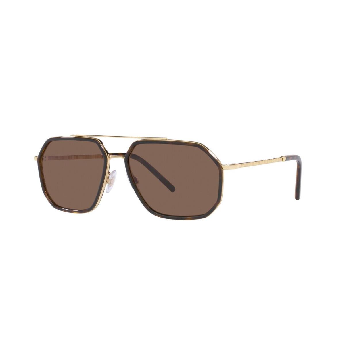 Dolce Gabbana DG 2285 Gold Havana/brown 02/73 Sunglasses