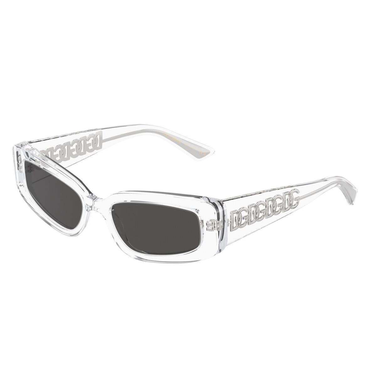 Dolce Gabbana DG4445 313387 Crystal Dark Grey 54 mm Women`s Sunglasses