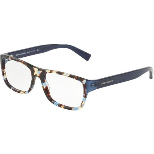 Dolce Gabbana-3276-Eyeglass Frames 3141 Blue Havana- 52-17-140