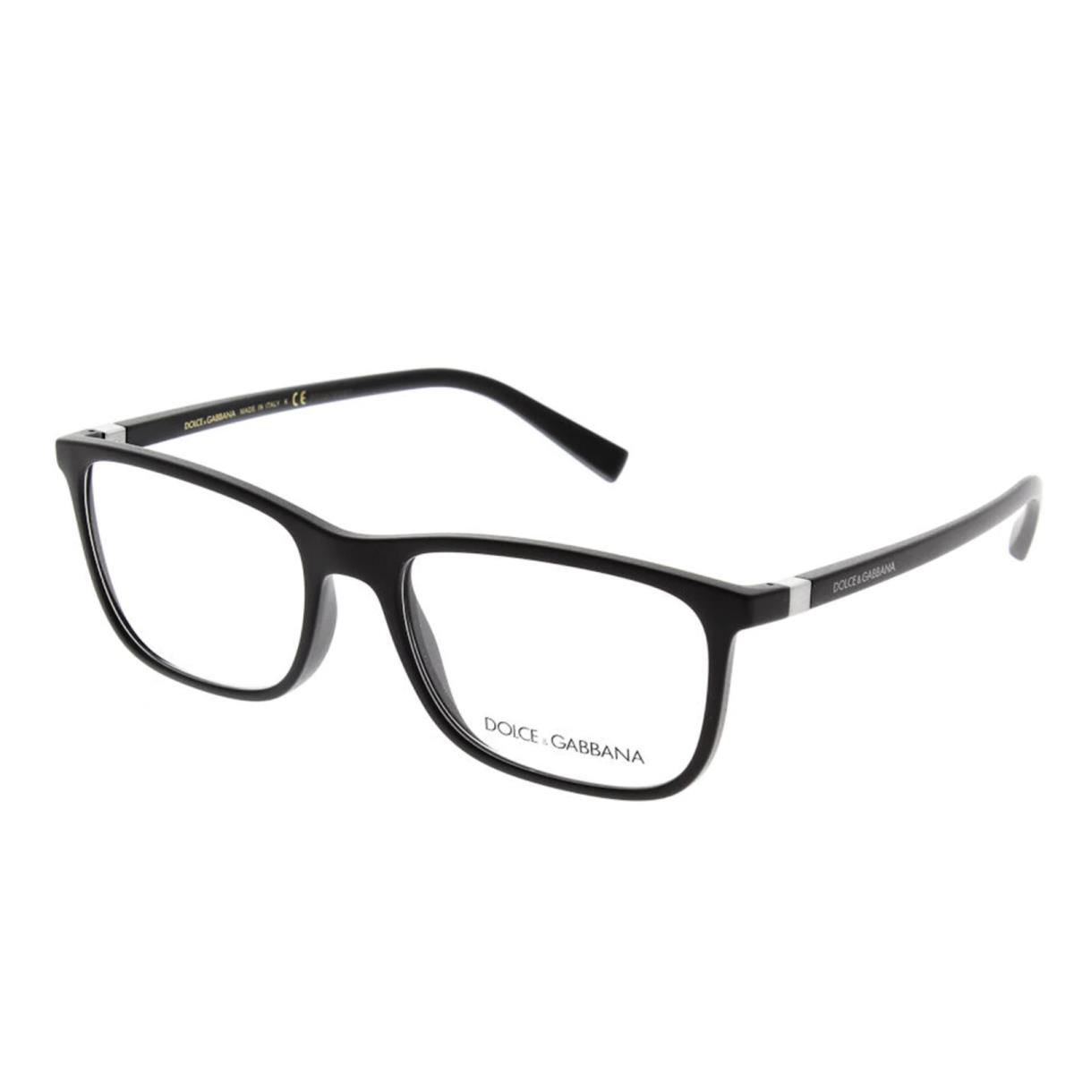 Dolce Gabbana Eyeglasses DG 5027 2525 55-18 140 Matte Black Rectangular Frames