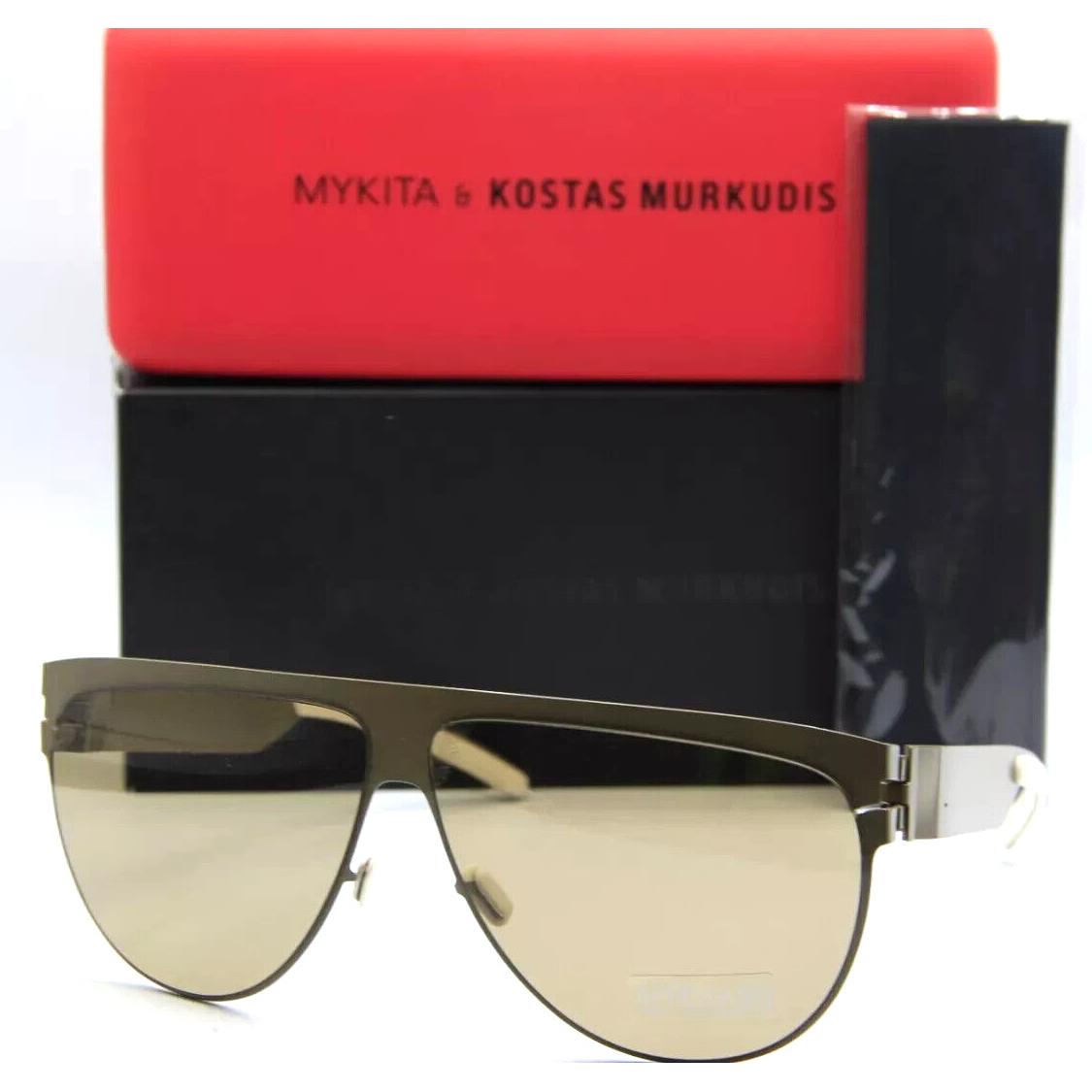 Dolce Gabbana Mykita & Kostas Murkudis Elektra Mykita Kostas Murkudis Elektra Col F58 Khaki W/lightbrown Lens Sunglasses 64-9