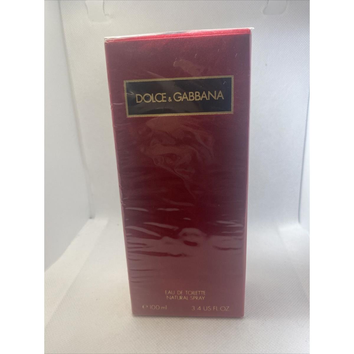 Vintage Dolce Gabbana Classic Red Perfume Edt 3.4 Oz/ 100ml