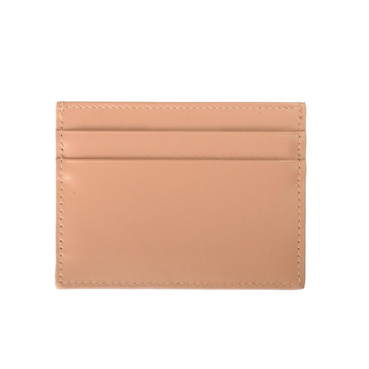 Dolce Gabbana Powder Pink Leather Logo Card Case