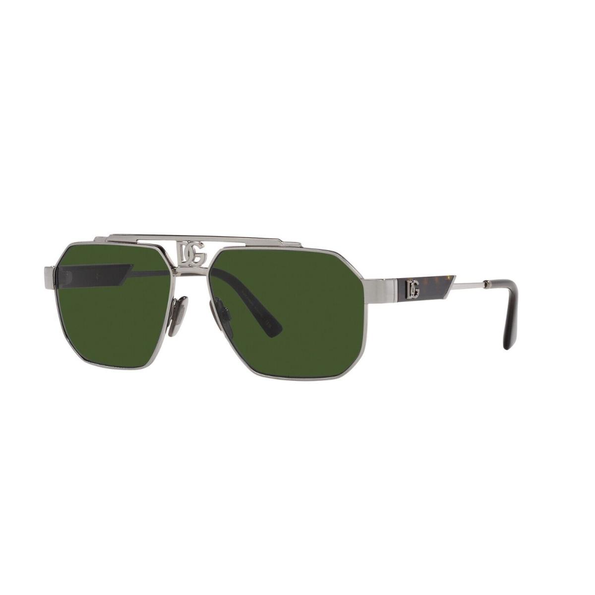 Dolce Gabbana DG 2294 Gunmetal/grey Green 04/71 Sunglasses