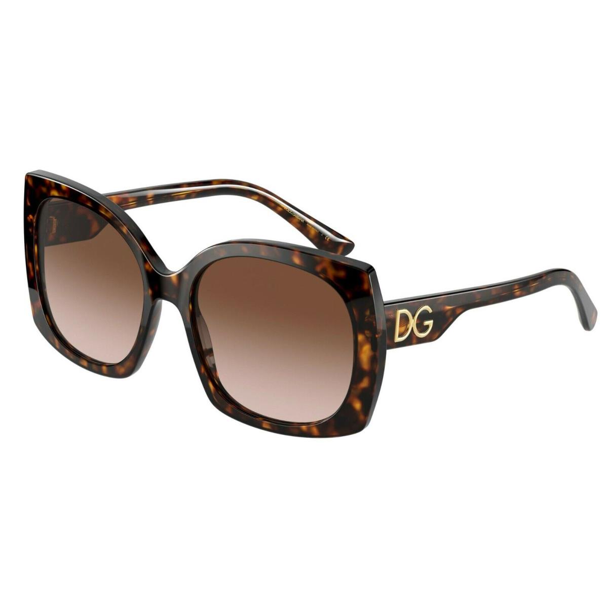 Dolce Gabbana Print Family DG 4385 Havana/brown Shaded 502/13 Sunglasses