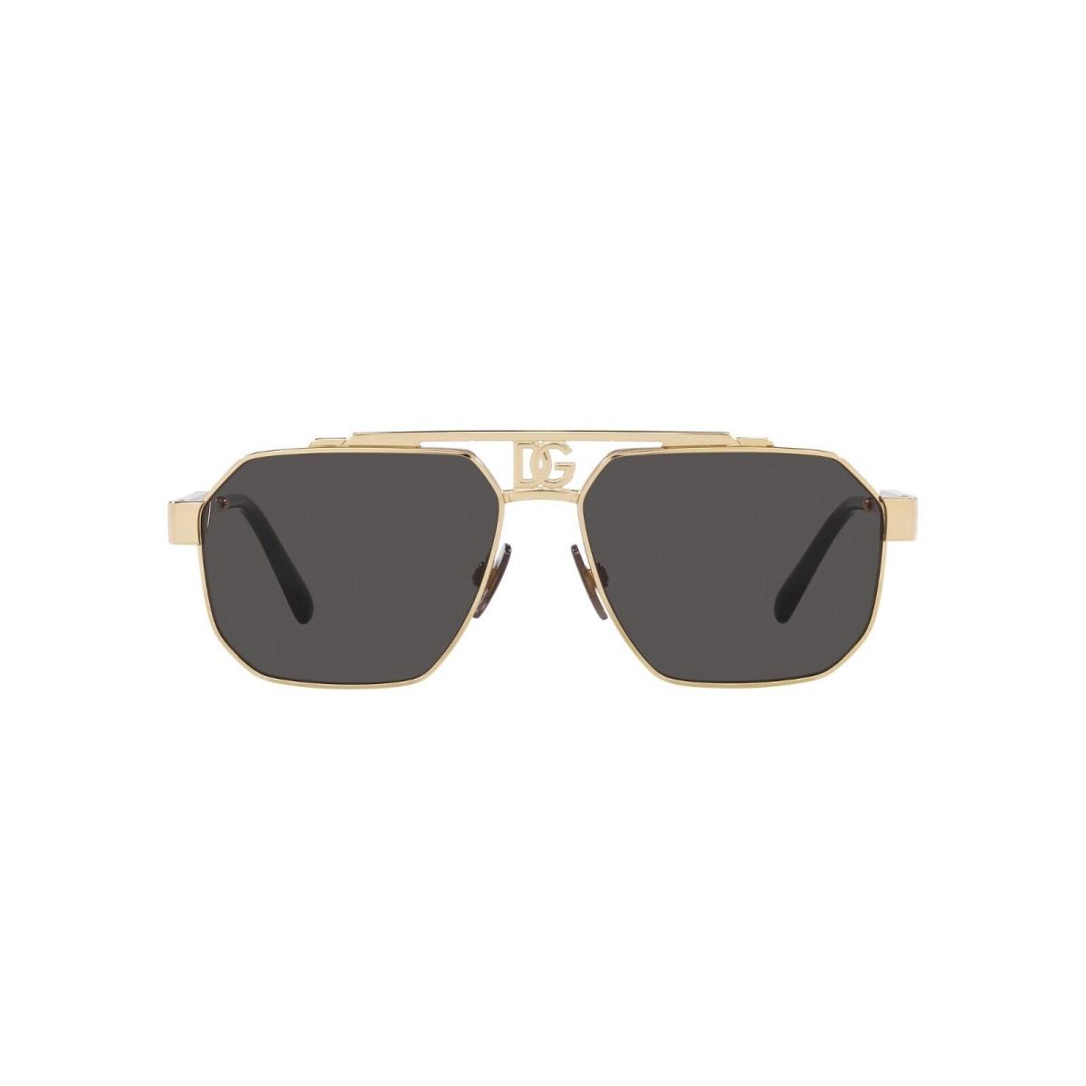 Dolce Gabbana DG 2294 Gold/grey 02/87 Sunglasses