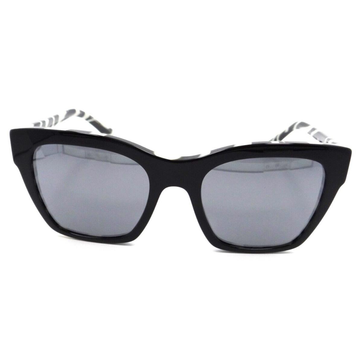 Dolce Gabbana Sunglasses DG 4384 3372/6G 53-20-145 Black on Zebra /grey Mirror