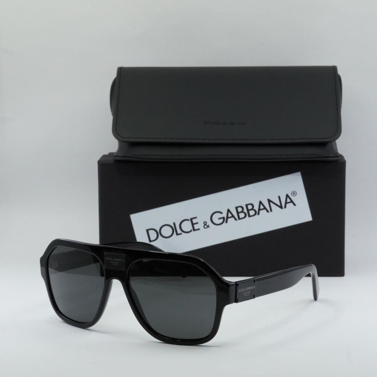 Dolce Gabbana DG4433 501/87 Black/dark Gray 58-16-145 Sunglasses