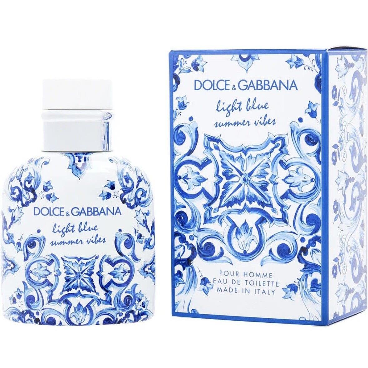 Dolce Gabbana Light Blue Summer Vibes 2.5OZ Edt Spray For Men