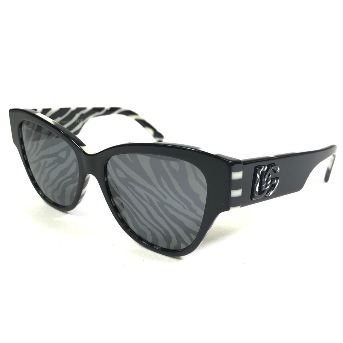 Dolce and Gabbana Sunglasses DG4449 3450/P Black on Zebra with Zebra Lenses