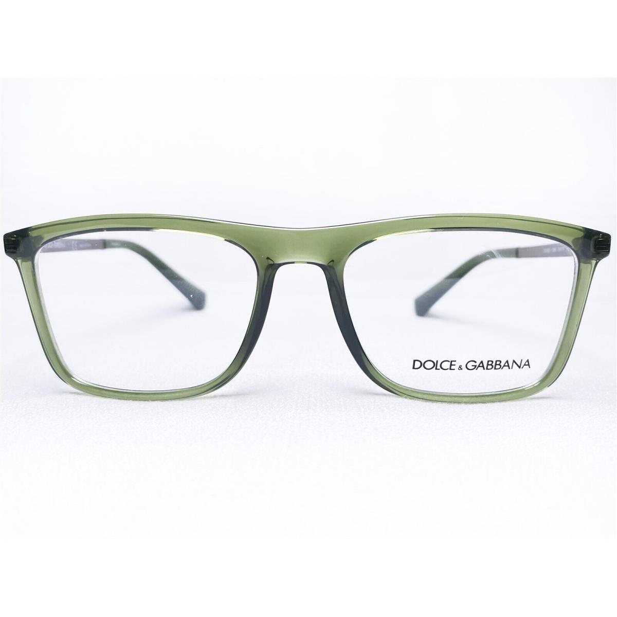 Dolce Gabbana DG5023 3068 Mens Green Transparent Eyeglasses Frames 54/18