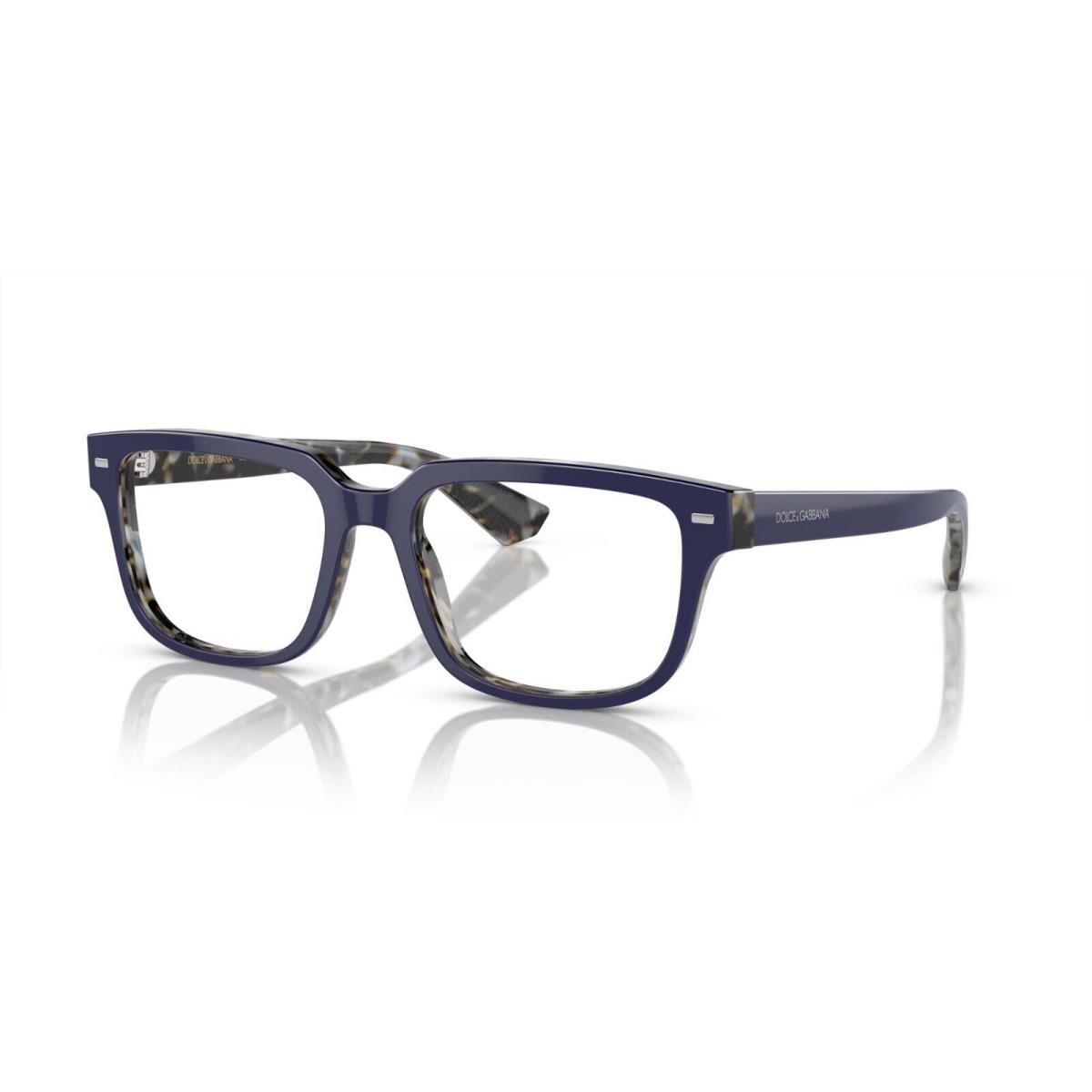 Dolce Gabbana DG 3380 Blue On Blue Havana 3423 Eyeglasses