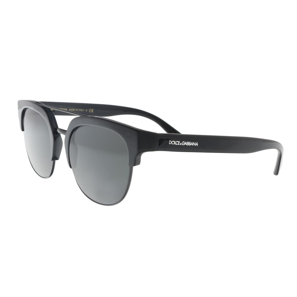 Dolce Gabbana DG4317 501/87 Black Square Sunglasses